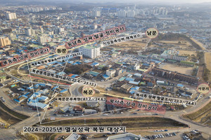 홍주읍성 멸실 성곽 복원·정비 대상지 위치도
