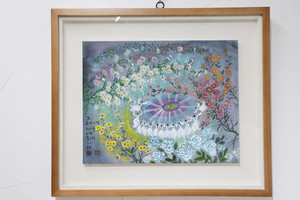 김 화백이 ‘신죽리 수목원’에 다녀와 받은 영감으로 그리게 된 그림.