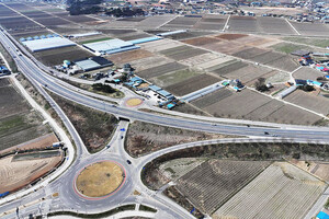 기후대응 도시숲 조성 예정지인 국도 45호선 삽교교차로.