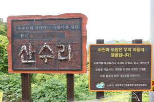 보은 회남면 산수리마을.