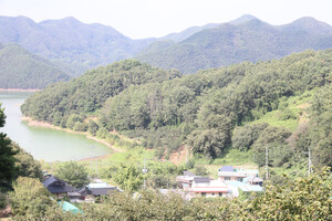 보은 회남면 산수리마을.