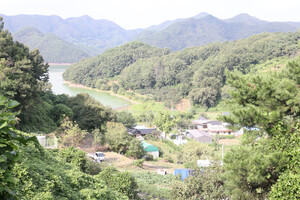 보은 회남면 산수리마을.