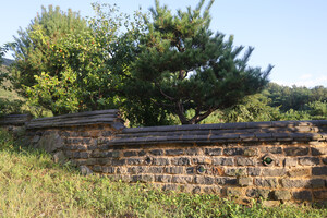 논산 상월면 상도1리마을 돌담.