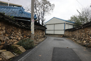 괴산 연풍 삼풍마을 돌담.