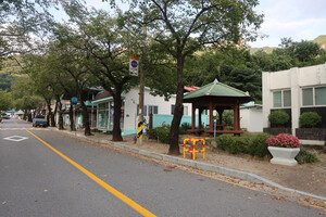 제천 한수면 송계리마을 전경.