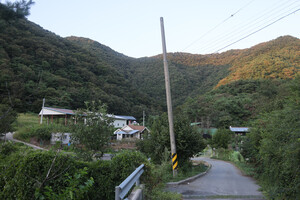 제천 한수면 상노리마을 전경.