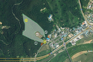 2만 평 규모의 기념관 건립 예정지.