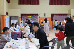 지난 20일 신당초 꿈자람관, 1부 ‘개인 꿈 부스’가 진행 중이다.