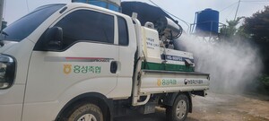 아프리카돼지열병 방역차량의 모습.