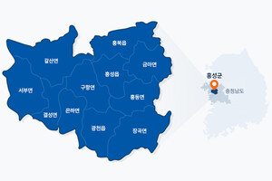 홍성군 행정지도.