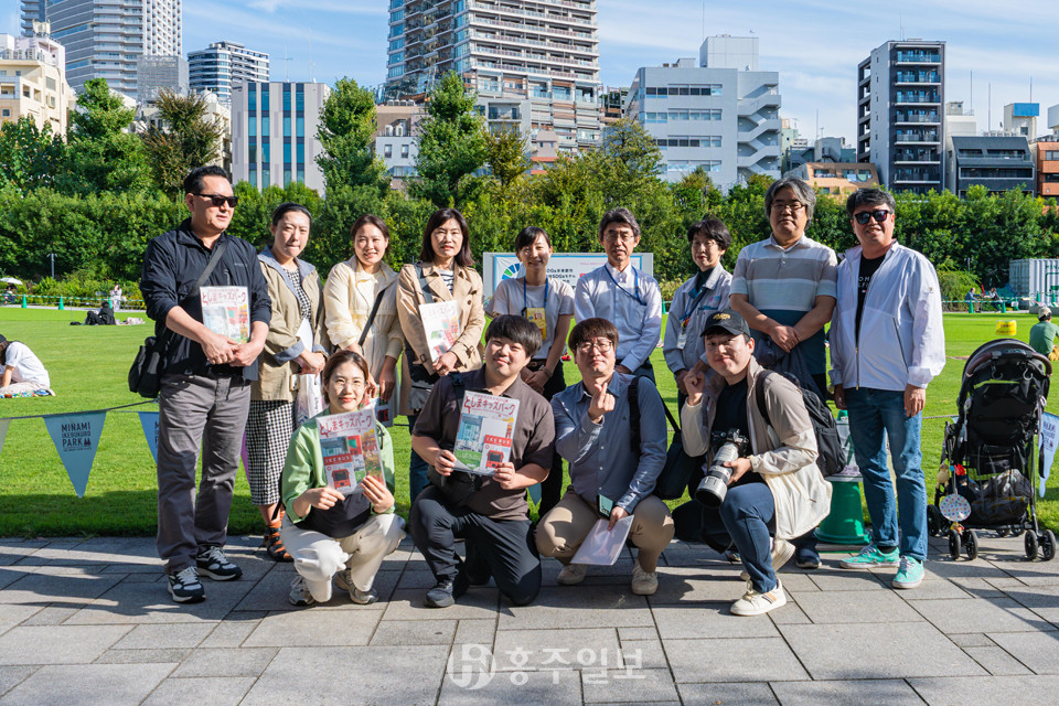 지역소멸 대안을 찾기 위해 일본 도쿄 등을 취재 중인 공동취재단.